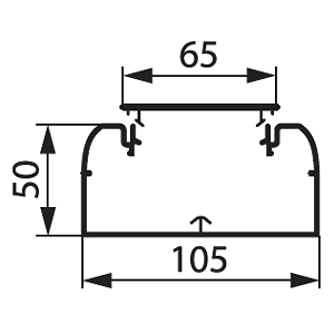 Кабель канал dlp 50x80